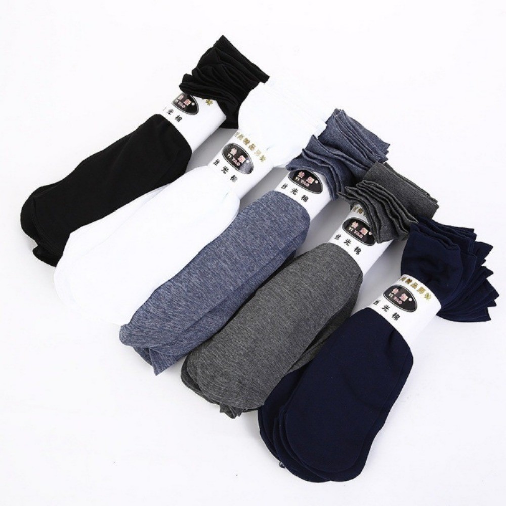 10 Pasang Kaus Kaki Pria Anti  - Silk Sock Bamboo ulasan dan harga