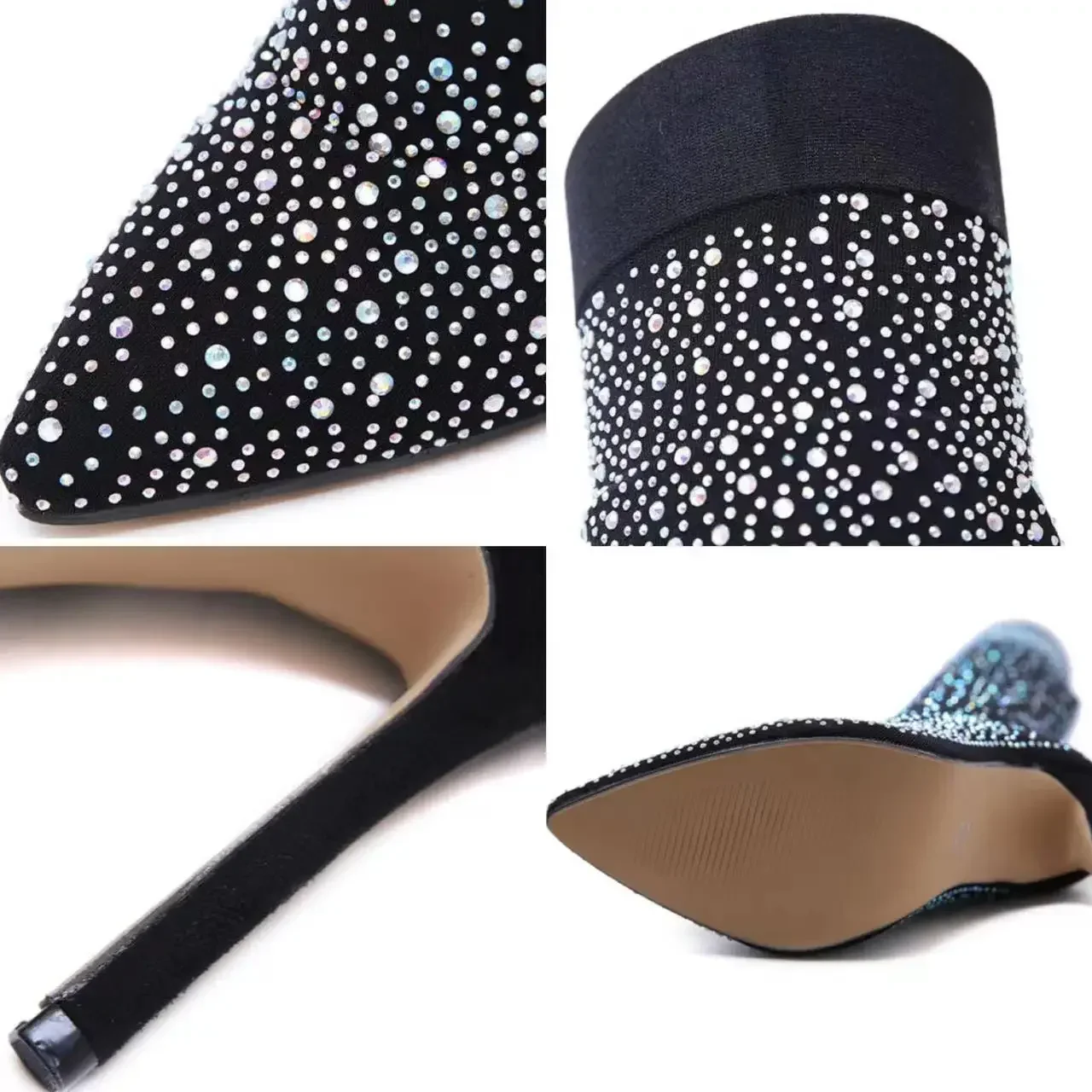 Sepatu bot wanita hak tinggi m - Knee High Sock Women ulasan dan harga