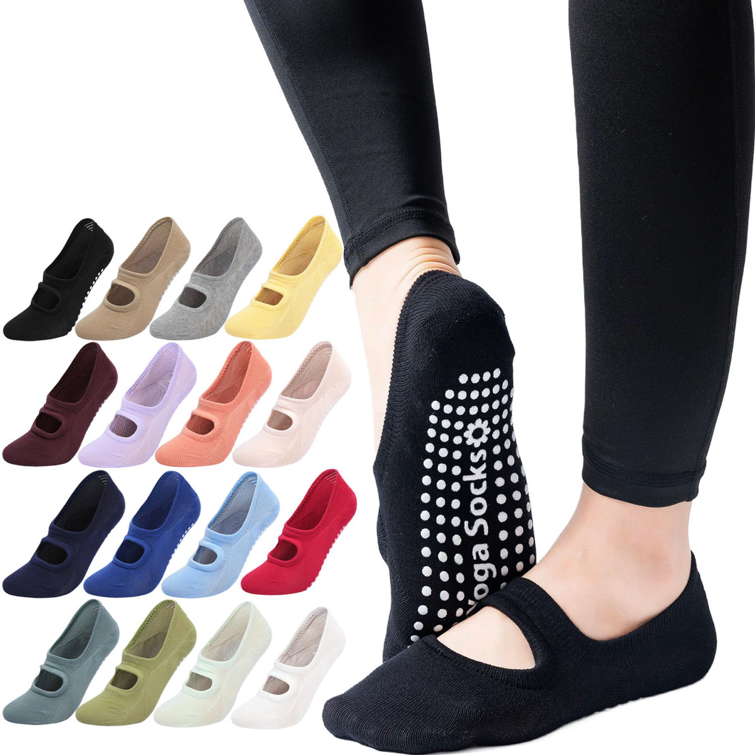 Kaus Kaki Yoga Wanita Berkuali - Grip Sock Yoga ulasan dan harga
