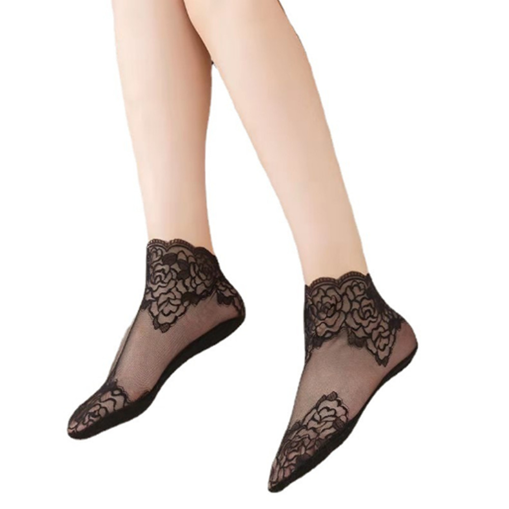 Kaos Kaki Wanita Tipis Motif M - Invisibility Sock Loafer ulasan dan harga