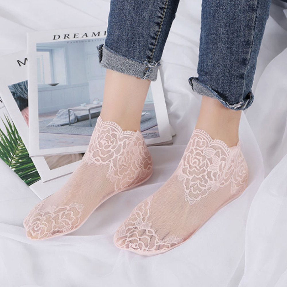 Kaos Kaki Wanita Tipis Motif M - Invisibility Sock Loafer ulasan dan harga