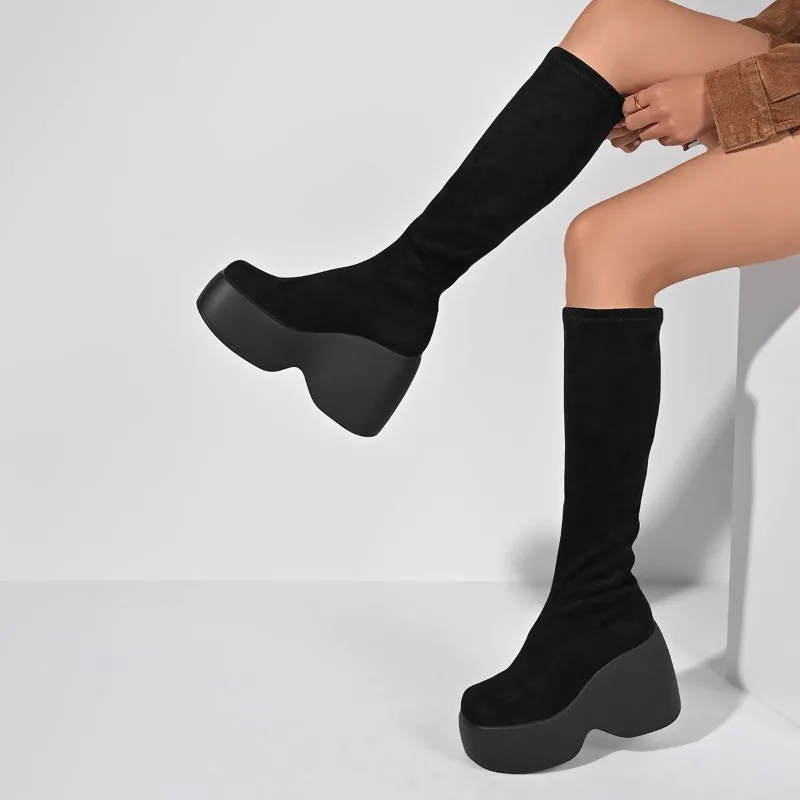 Sepatu Bot Tinggi Model Baru M - Knee High Sock Women ulasan dan harga