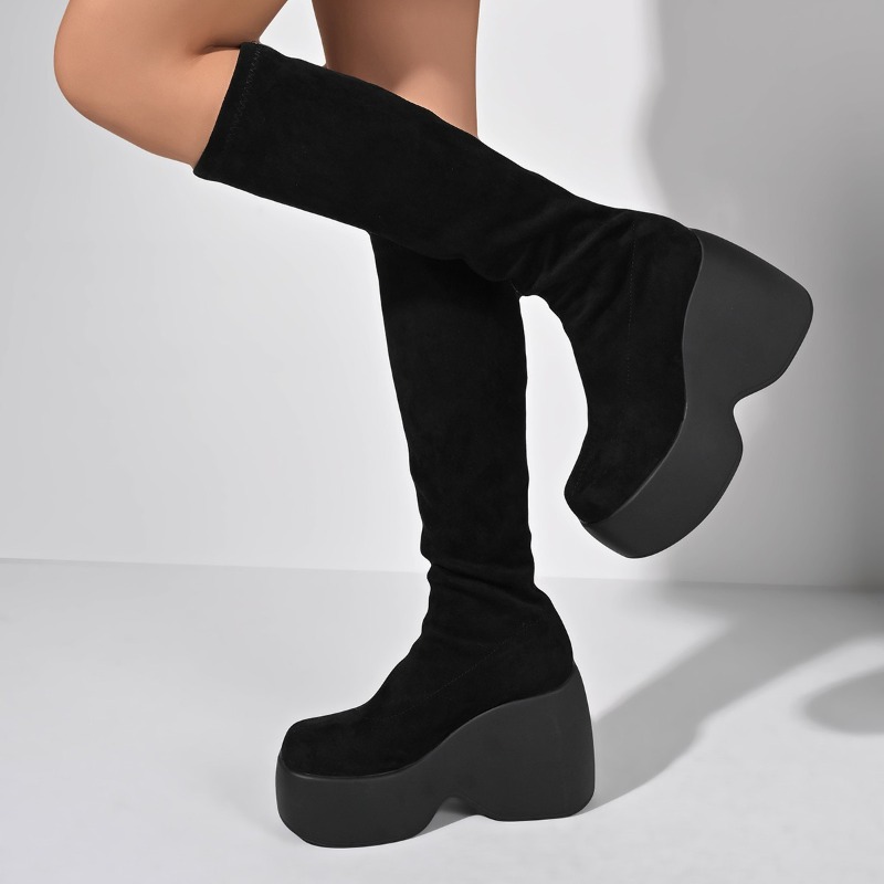 Sepatu Bot Tinggi Model Baru M - Knee High Sock Women ulasan dan harga